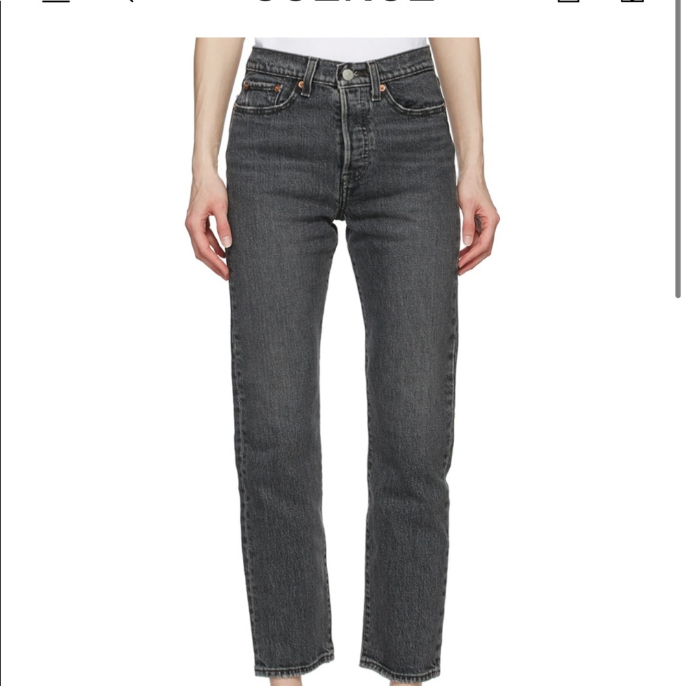 Levi’s Grey Wedgie Straight Jeans | US26